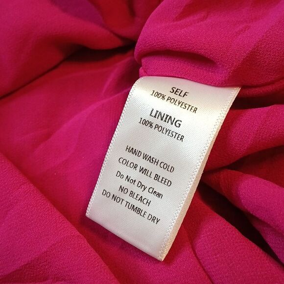 🎀Pinch Pleated Woven Top Pink Small/NWT - Picture 5 of 6